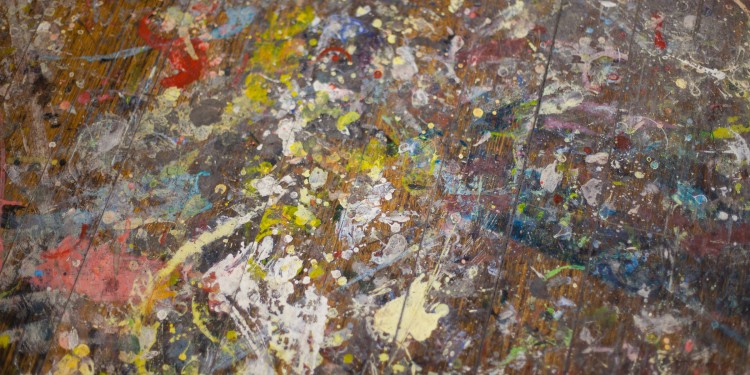 the floor of the art space at Melbourne's VCA